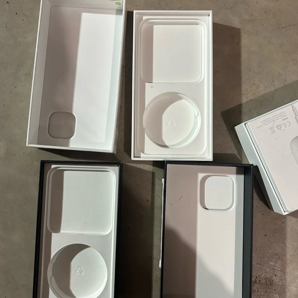 Apple iPhone 13 Pro Gold and Green IPhone 13 with AirPods BOX ONLY!!
